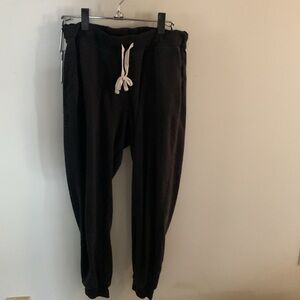 2 Pair Women’s J. Crew Lightweight Jogger Athletic Pant Lot, Navy and Black